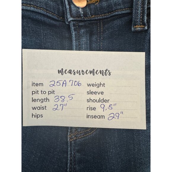 2/$30 J Brand 27 Siren Skinny Jeans Dark Wash Denim - Picture 16 of 16